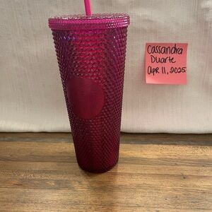 Starbucks Pink Tumbler with Straw